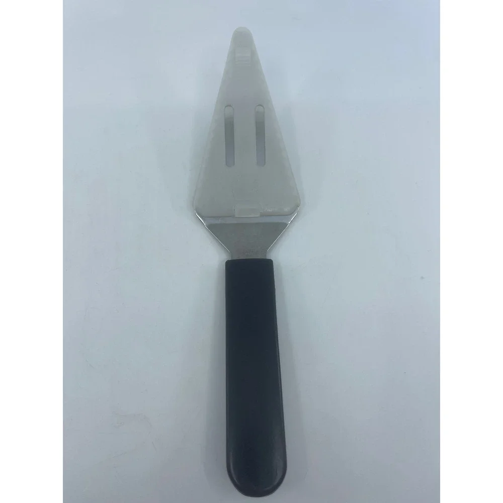 Pampered Chef Stainless Steel Serrated Pie Cake Server with Cover Black Handle